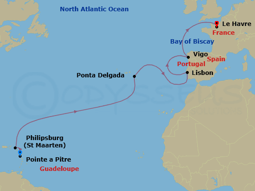 Itinerary map