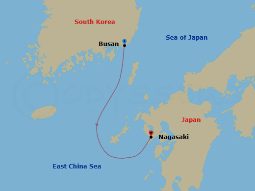 Itinerary map