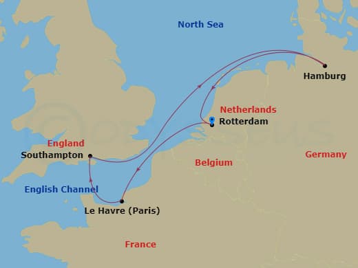 Itinerary map
