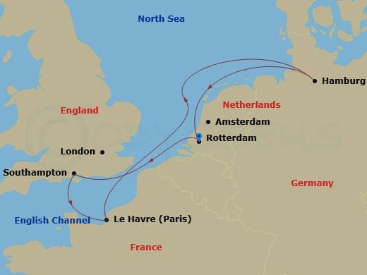 Itinerary map