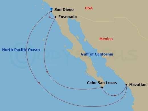 Itinerary map