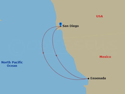 Itinerary map