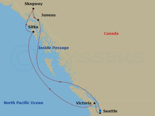 Itinerary map