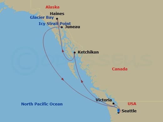 Itinerary map