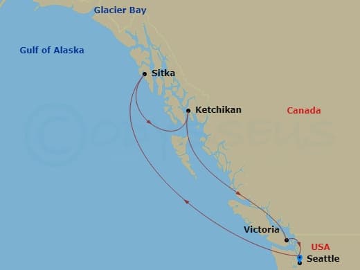 Itinerary map