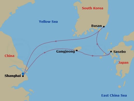 Itinerary map