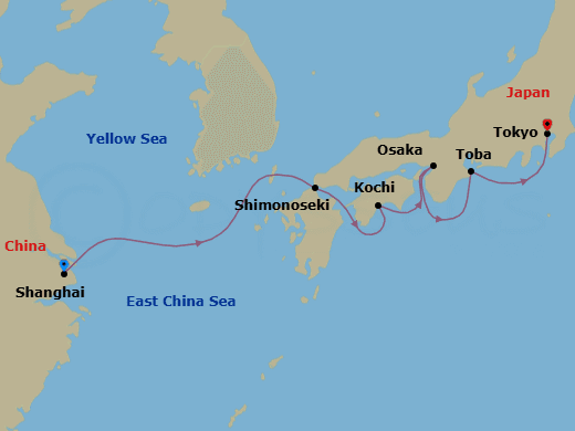 Itinerary map