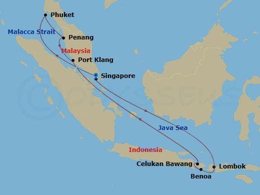 Itinerary map