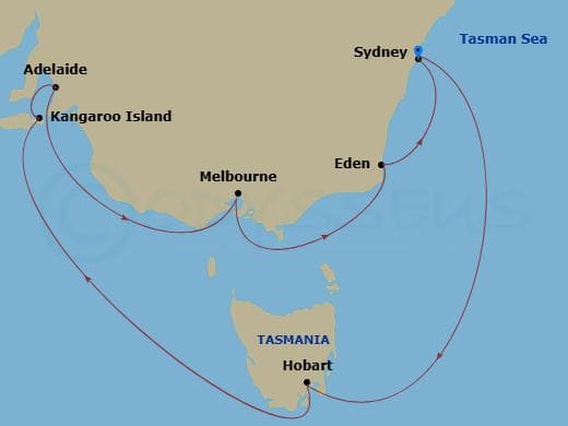 Itinerary map