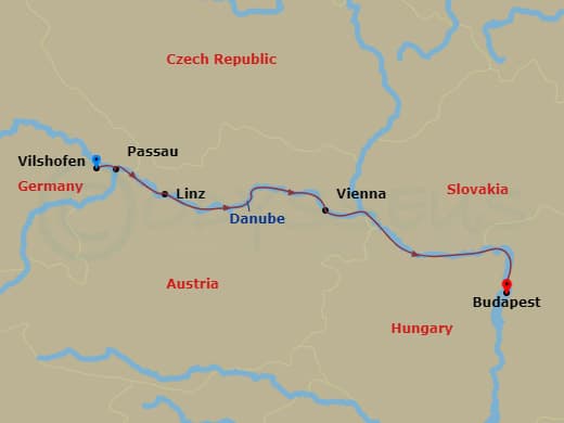 Itinerary map