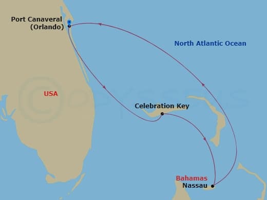Itinerary map