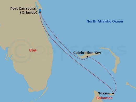 Itinerary map