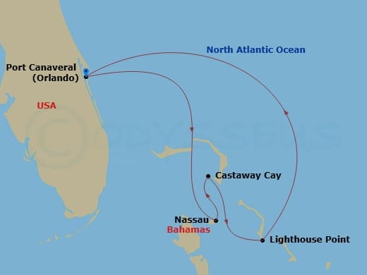 Itinerary map