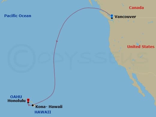 Itinerary map