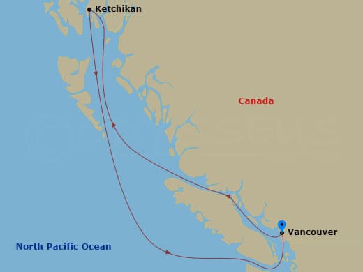 Itinerary map