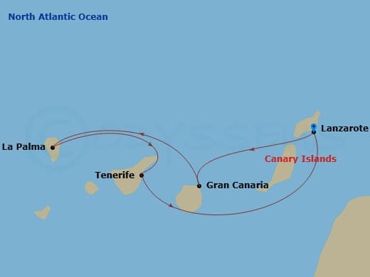 Itinerary map