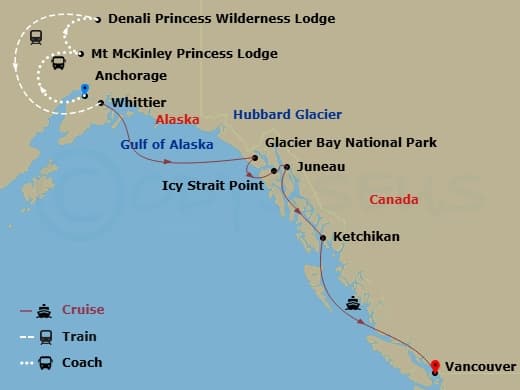 Itinerary map