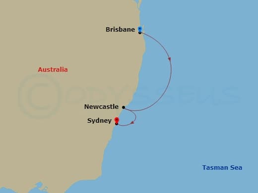 Itinerary map