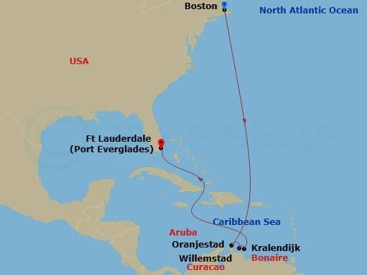 Itinerary map