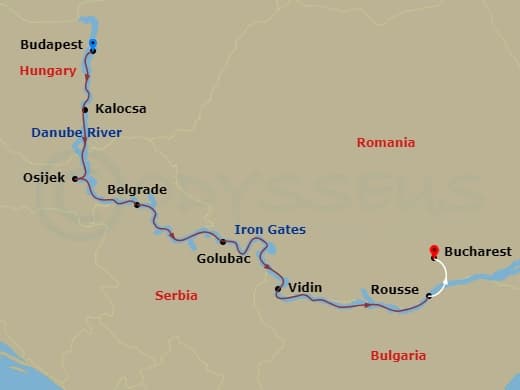 Itinerary map