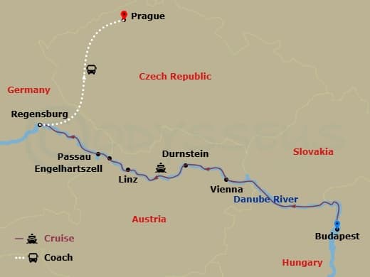 Itinerary map