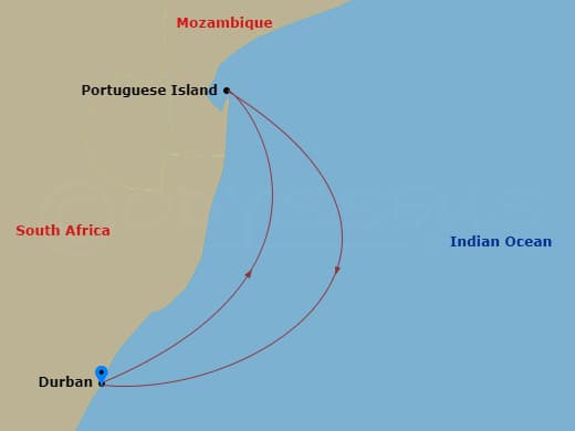 Itinerary map