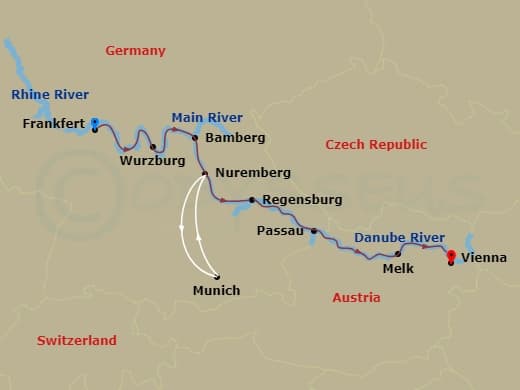 Itinerary map