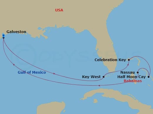 Itinerary map