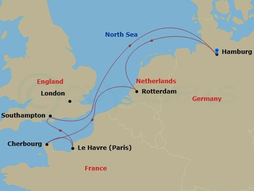 Itinerary map