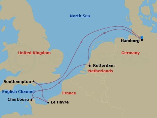 Itinerary map