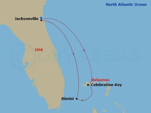 Itinerary map