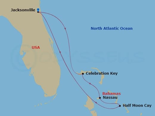 Itinerary map