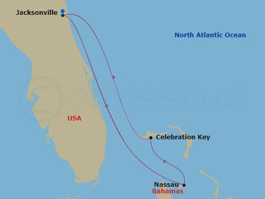 Itinerary map