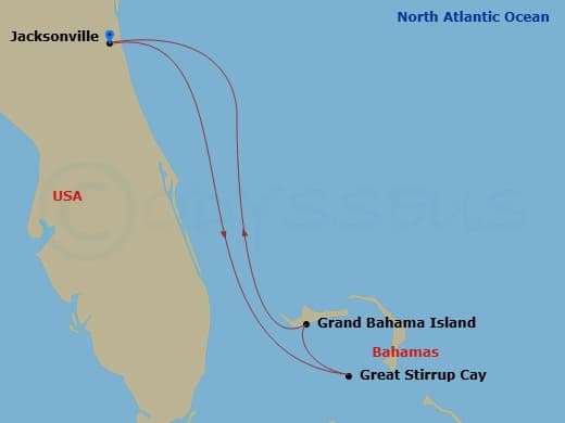 Itinerary map