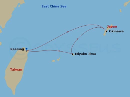 Itinerary map