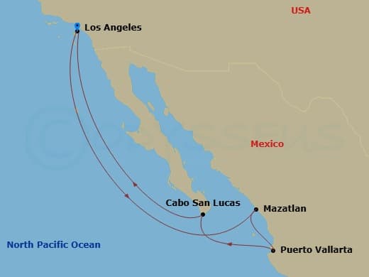 Itinerary map