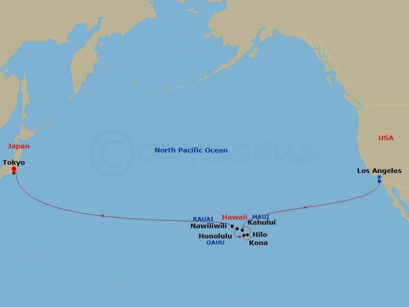 Itinerary map