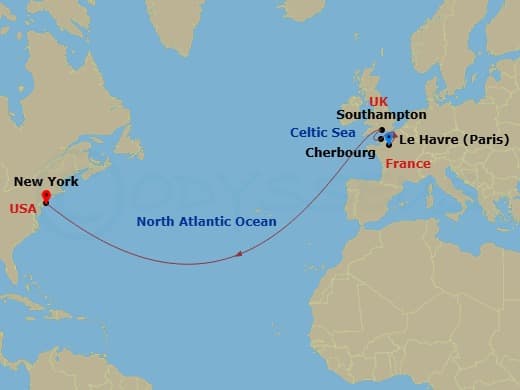 Itinerary map