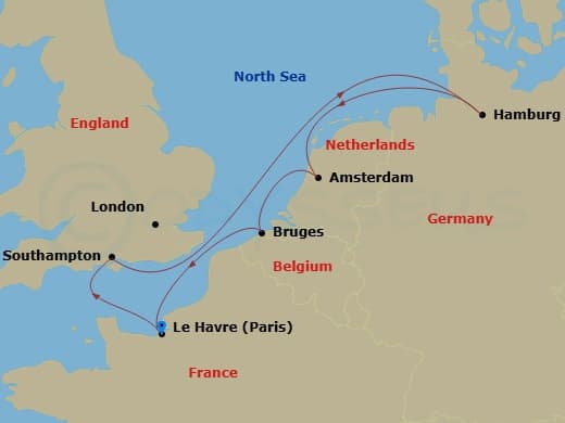 Itinerary map