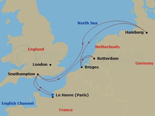 Itinerary map