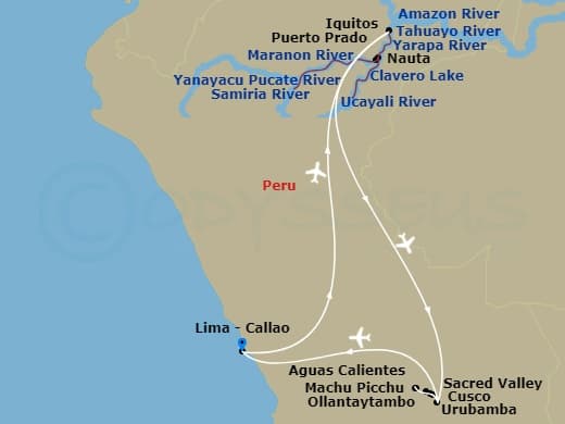 Itinerary map