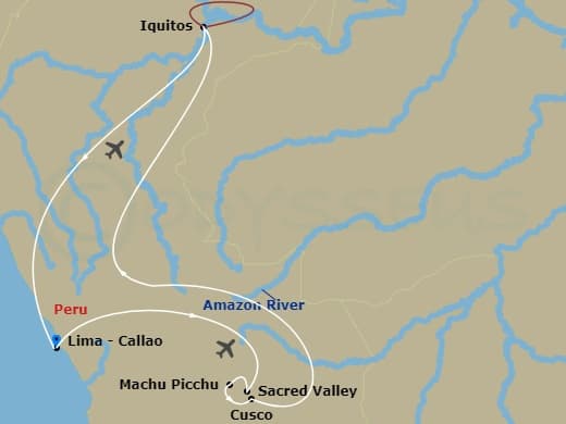 Itinerary map