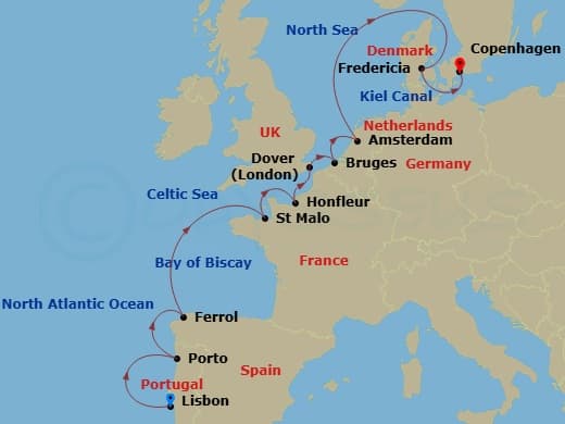Itinerary map