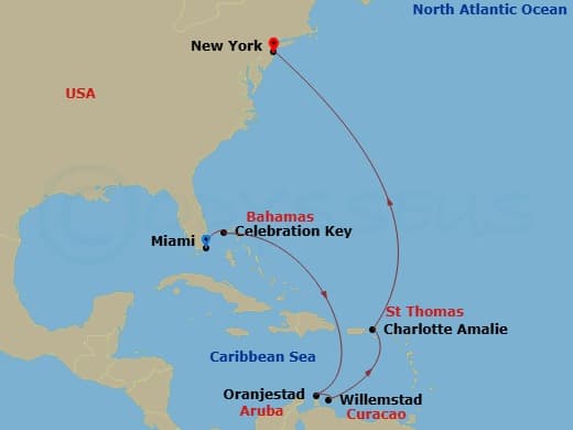 Itinerary map