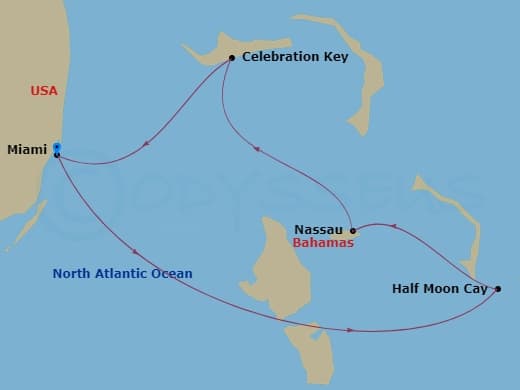 Itinerary map