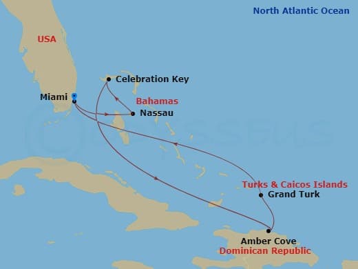 Itinerary map