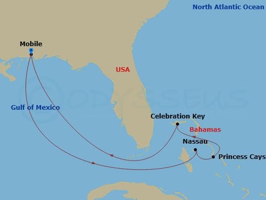 Itinerary map
