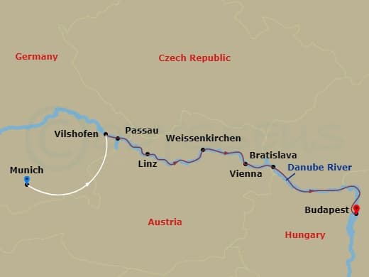 Itinerary map