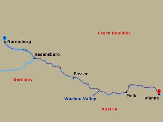 Itinerary map