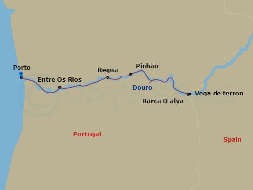 Itinerary map